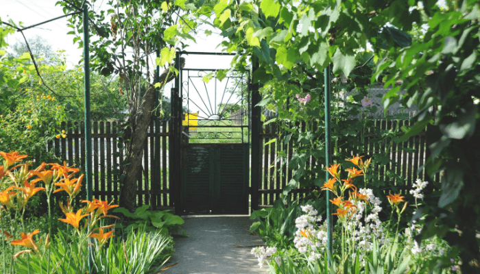 pavimentação para um jardim frontal